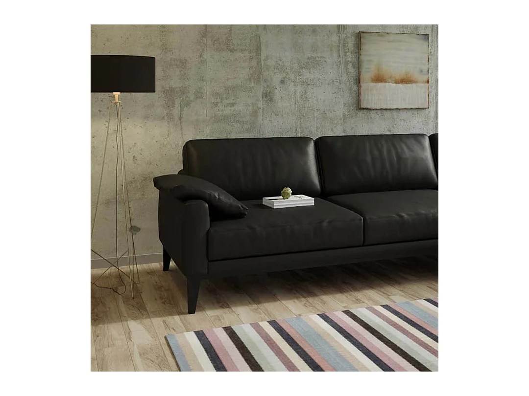 Canapé d'angle droit Musso ombre gris