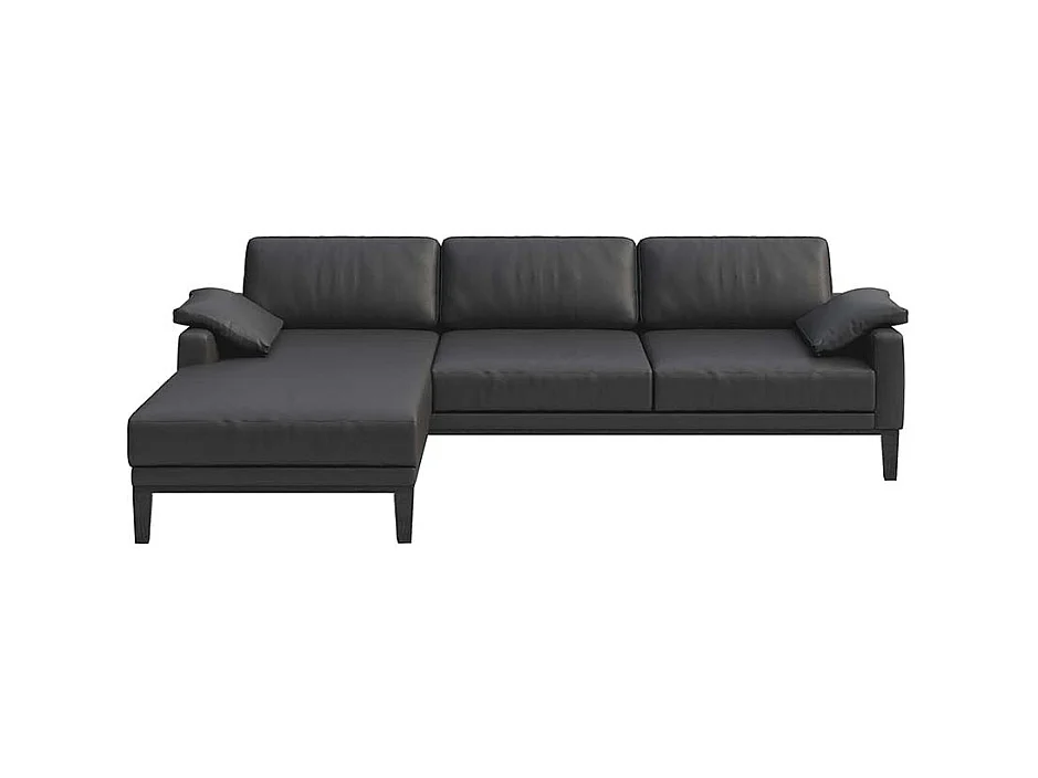 Canapé d'angle gauche Musso ombre gris
