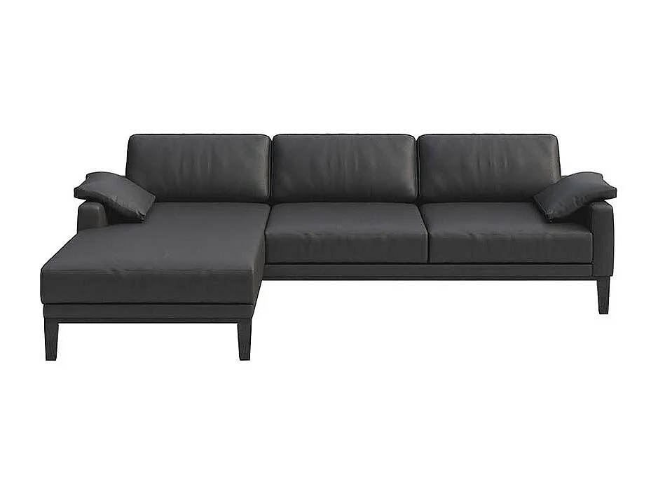 Canapé d'angle gauche Musso ombre gris