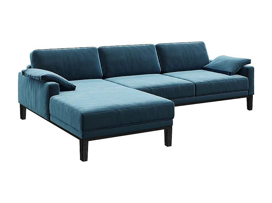 Musso chaise longue bank links blauw