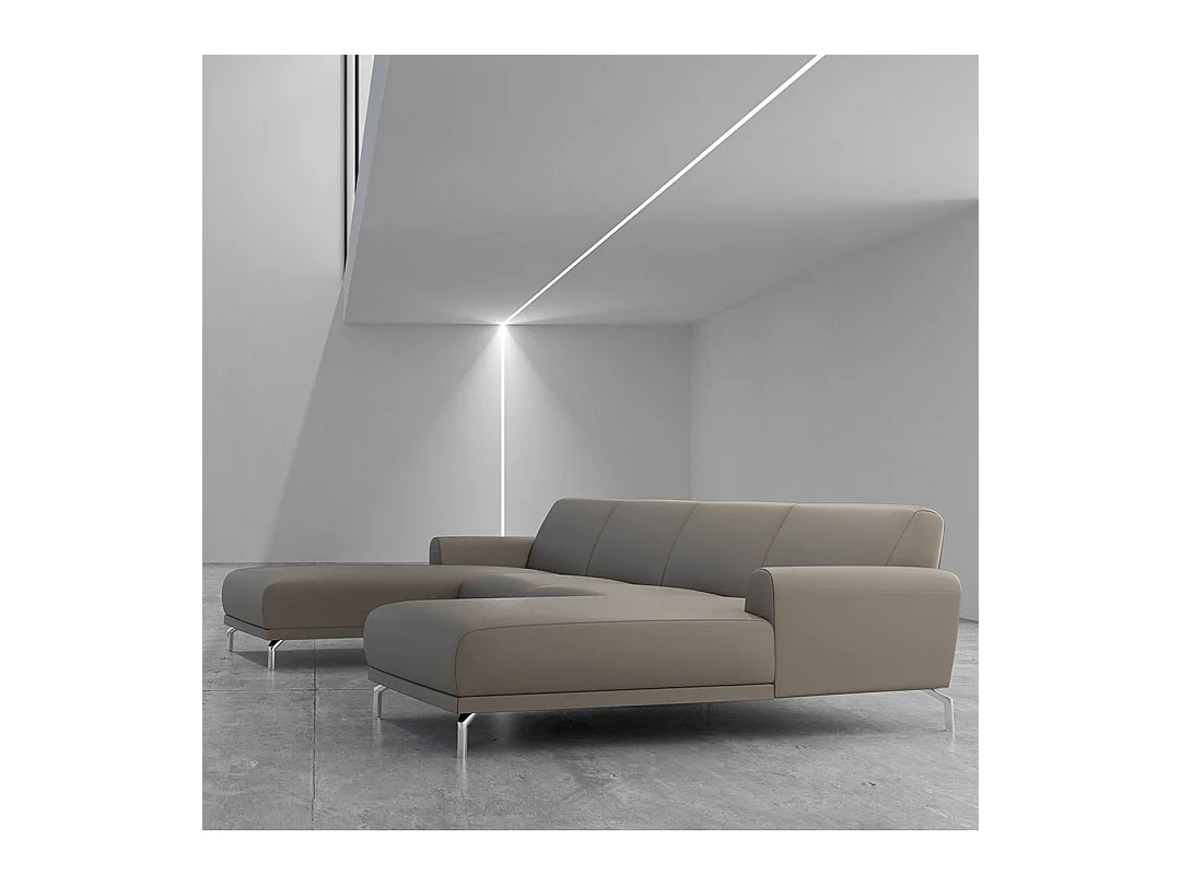 Canapé panoramique Puzo Gris fossile