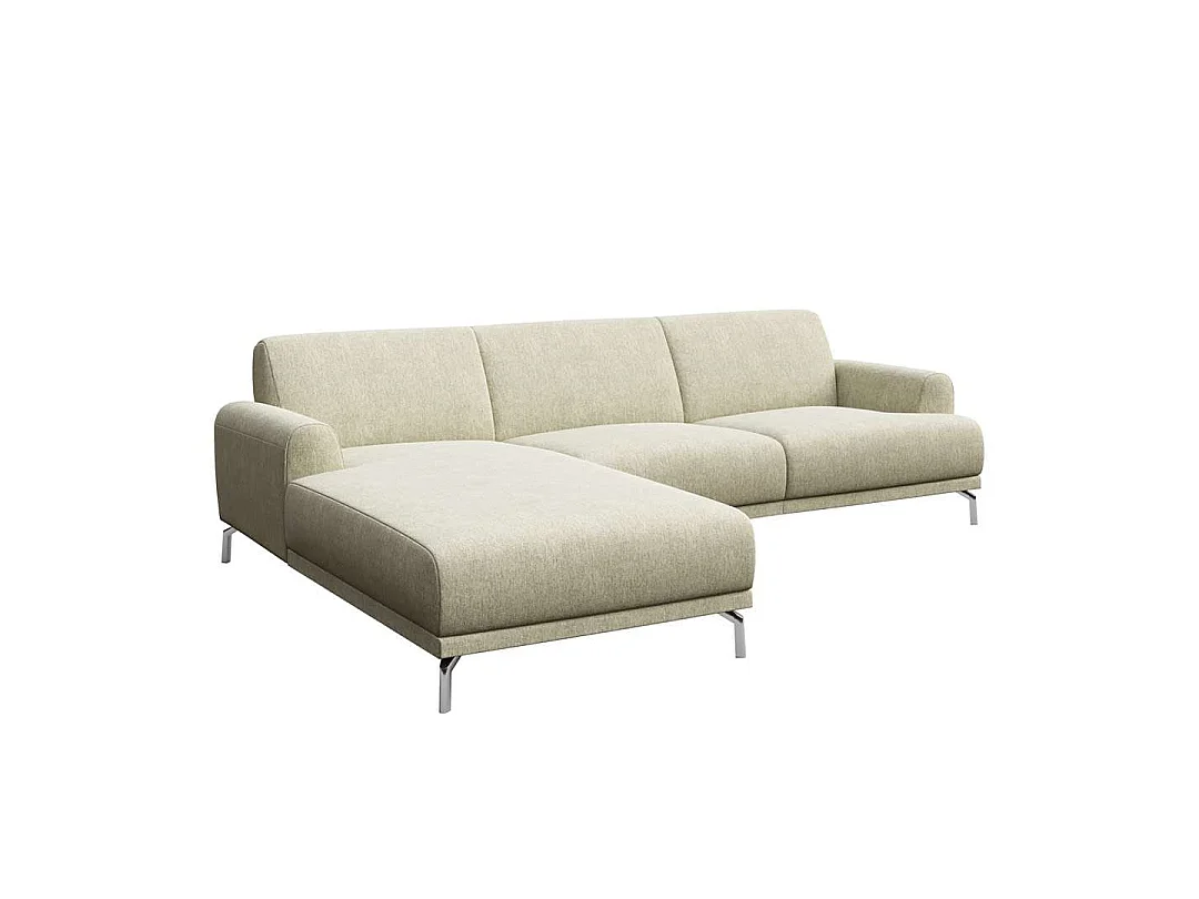 Puzo chaise longue bank links lichtbeige