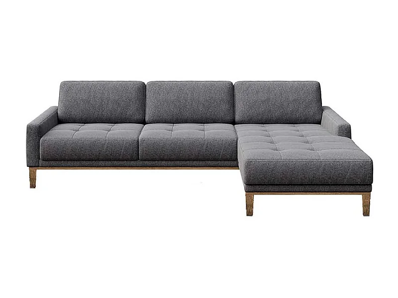 Musso chaise longue bank rechts donkergrijs
