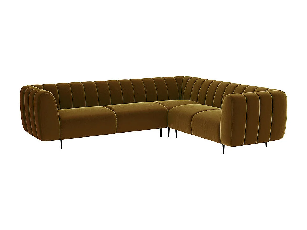 Canapé d'angle droit Shel miel