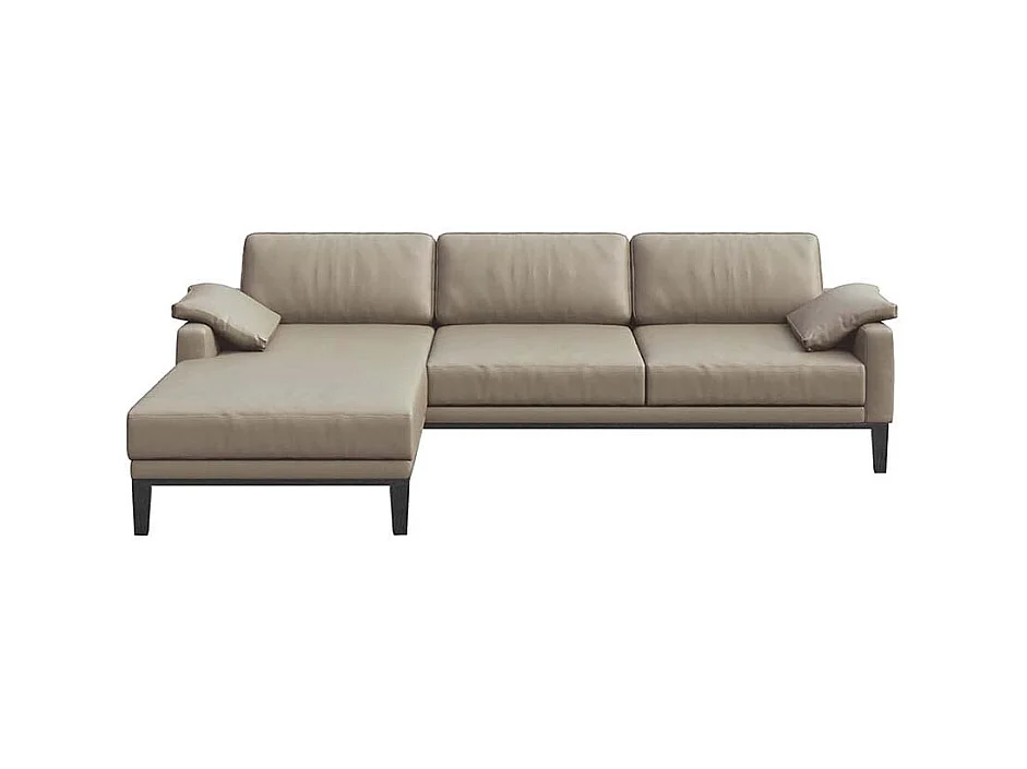 Canapé d'angle gauche Musso gris fossile