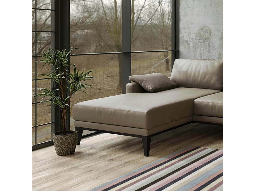 Canapé d'angle gauche Musso gris fossile