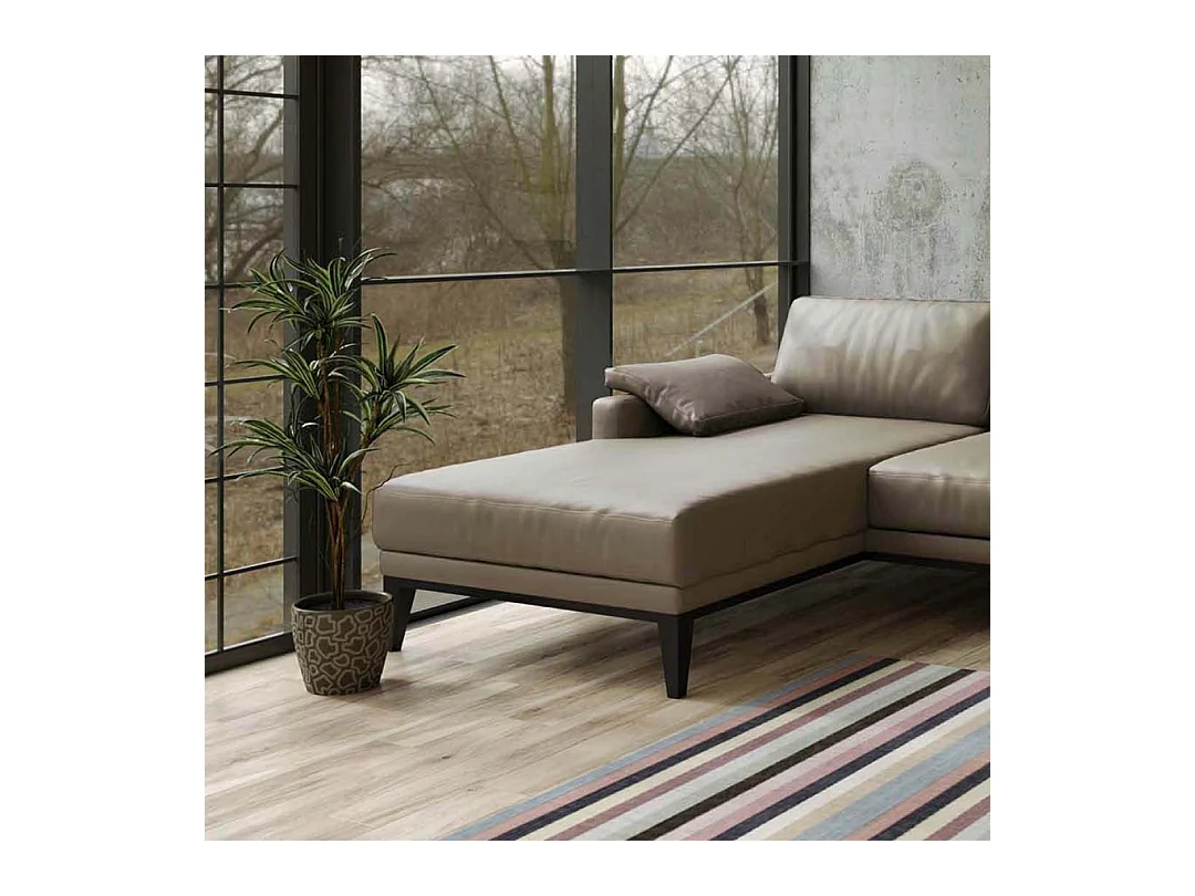 Canapé d'angle gauche Musso gris fossile