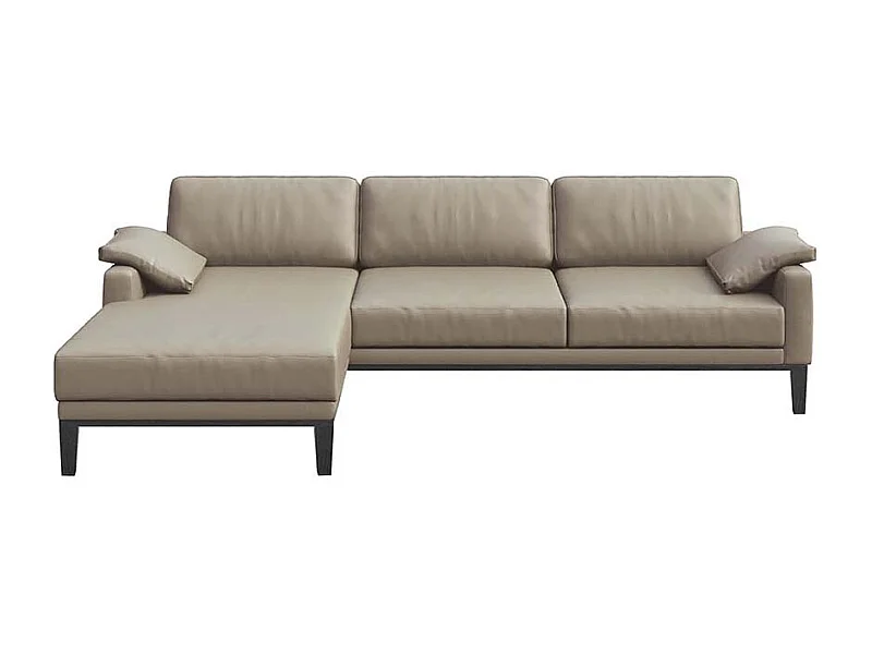Musso chaise longue bank links fossiel grijs