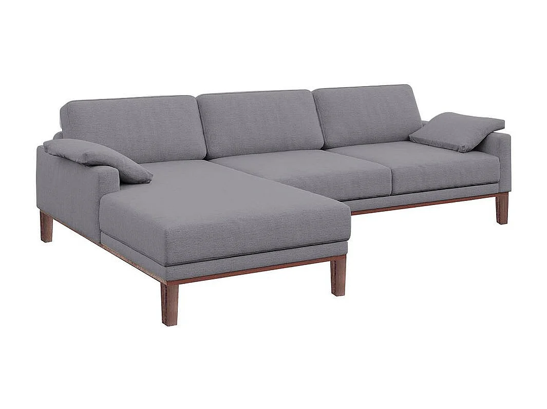 Canapé d'angle gauche gris Musso