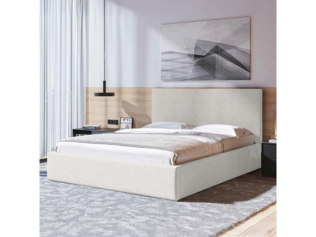 Lit Mesonica Bufo, beige clair 140x200