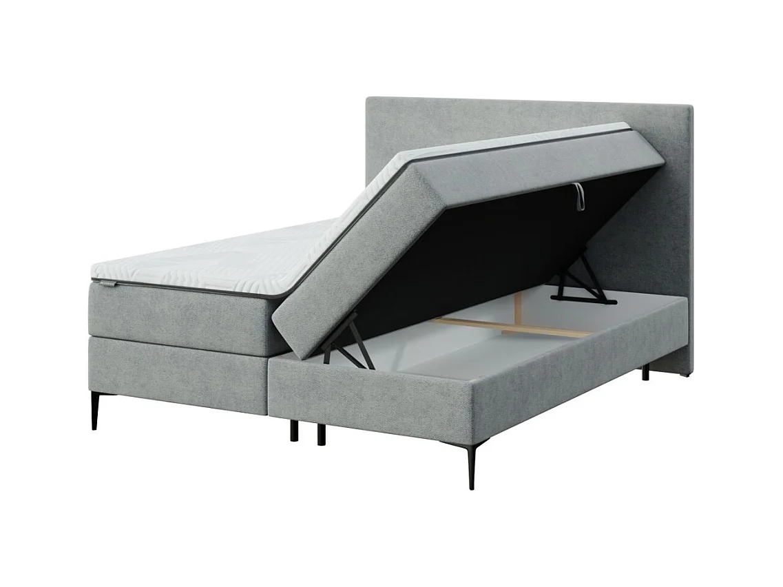Mesonica Bufo Lit Continental, gris 160x20, Surmatelas 160x200 h: 5 cm0