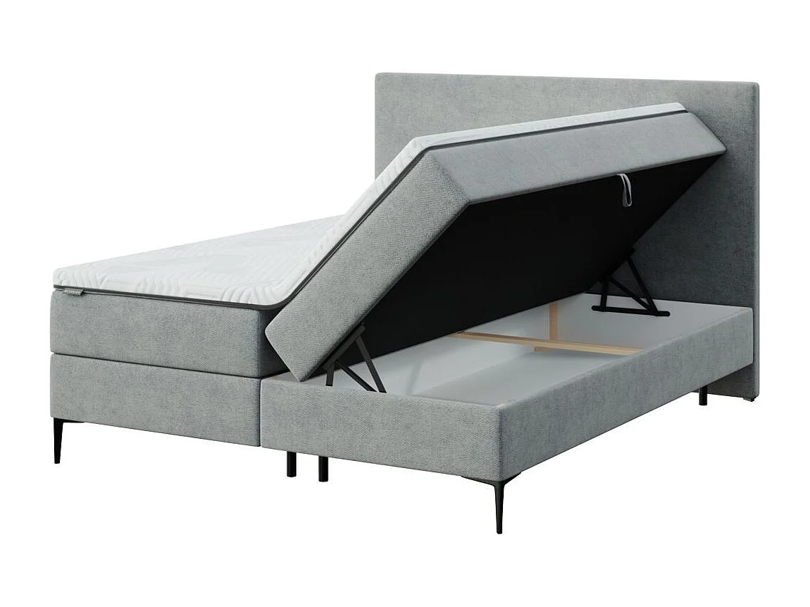 Mesonica Bufo Lit Continental, gris 160x20, Surmatelas 160x200 h: 5 cm0