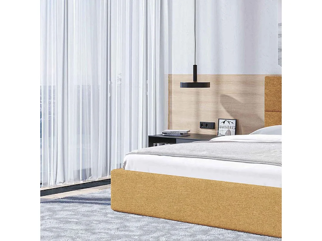 Lit Mesonica Bufo, carrés miel 140x200