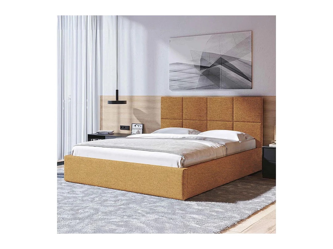 Mesonica Bufo Bed, vierkanten honing 140x200