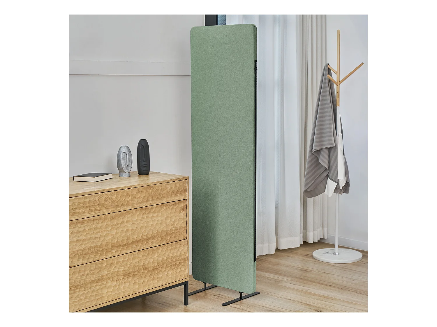 Cloison de séparation SVITA OTIS, paravent autoportant, vert