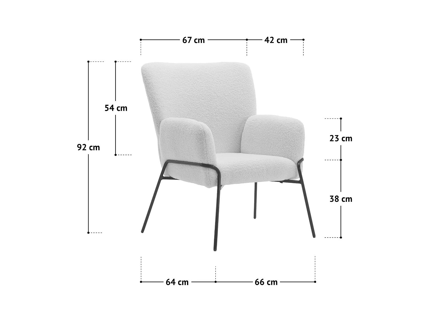 LOUNGESESSEL FREIA Stoff Beige