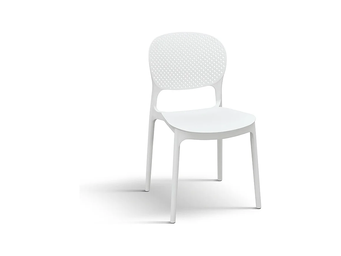 Sedia Anita Bianco set da 4 sedie in polipropilene