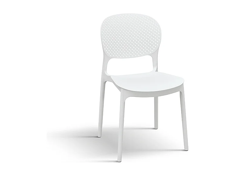 Sedia Anita Bianco set da 4 sedie in polipropilene