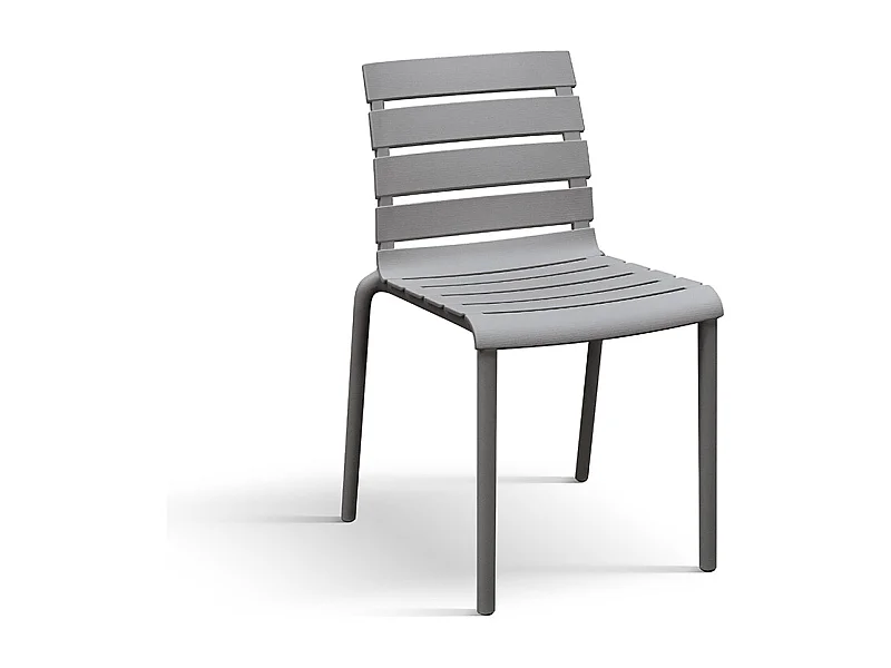 Sedia Brad Grigio set da 6 sedie in polipropilene