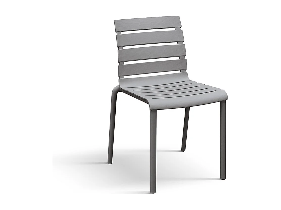 Sedia Brad Grigio set da 6 sedie in polipropilene