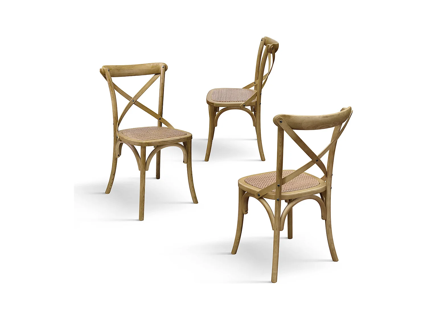 Sedia Oscar Finitura Naturale set da 4 sedie