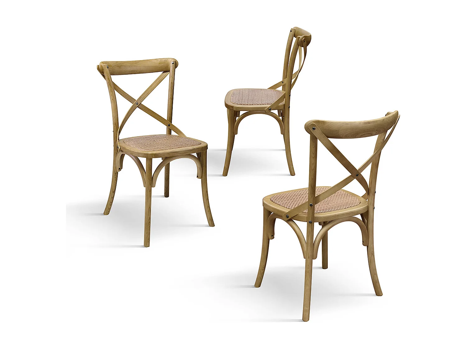 Sedia Oscar Finitura Naturale set da 4 sedie