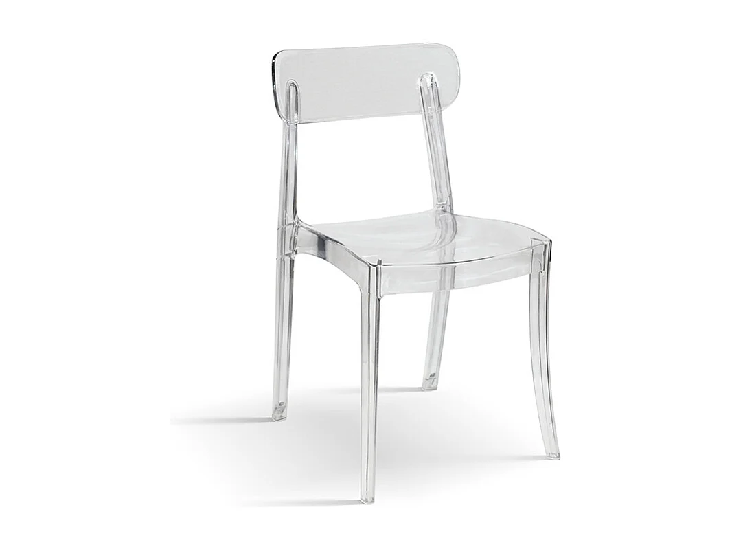 Sedia Colette trasparente set da 4 sedie in polipropilene