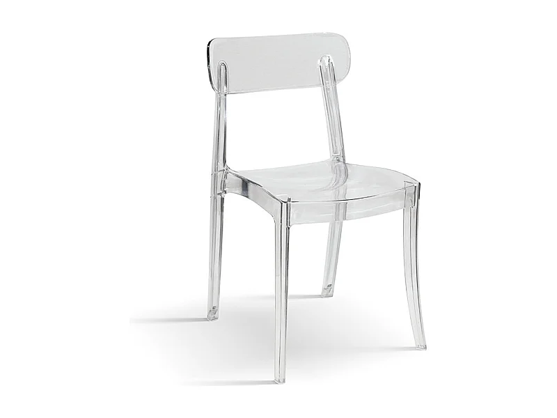 Sedia Colette trasparente set da 4 sedie in polipropilene