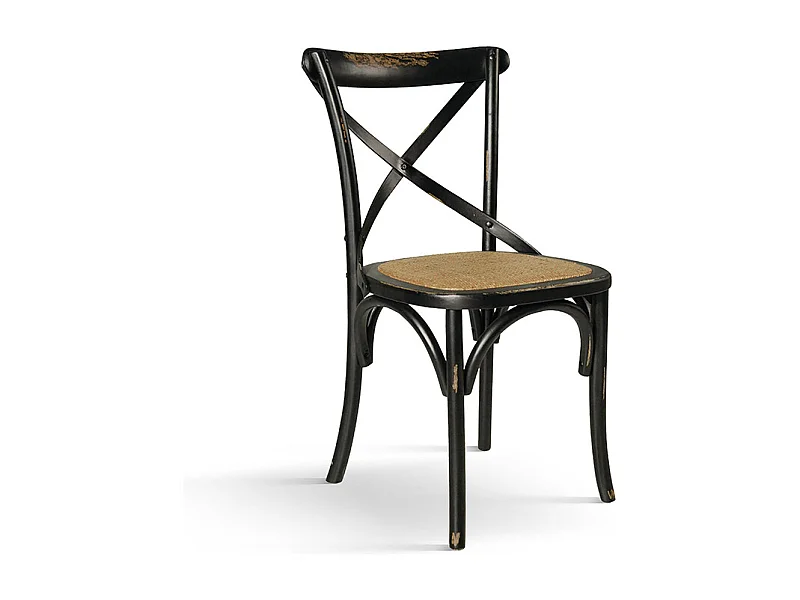 Sedia Oscar Nero Consumato set da 4 sedie