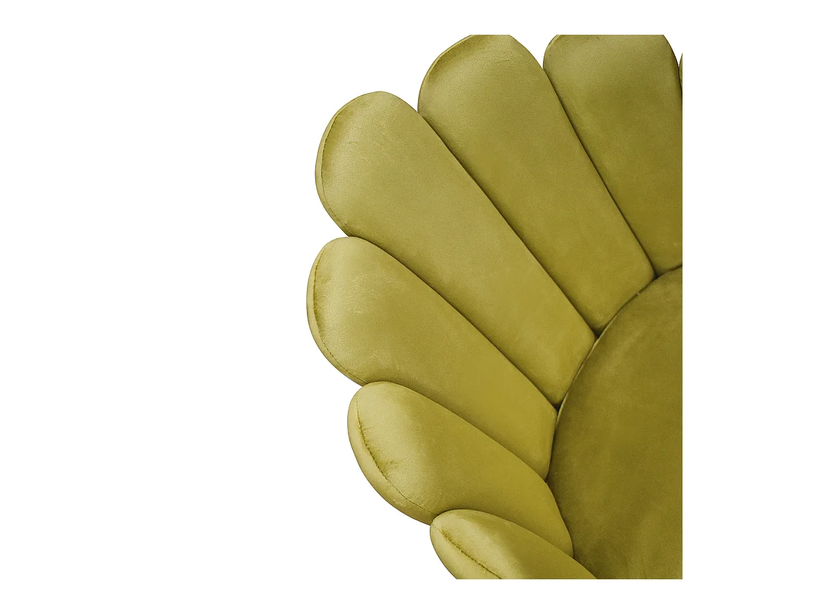 Sedia Sissi Giallo Senape set da 4 in velluto e gambe in metallo