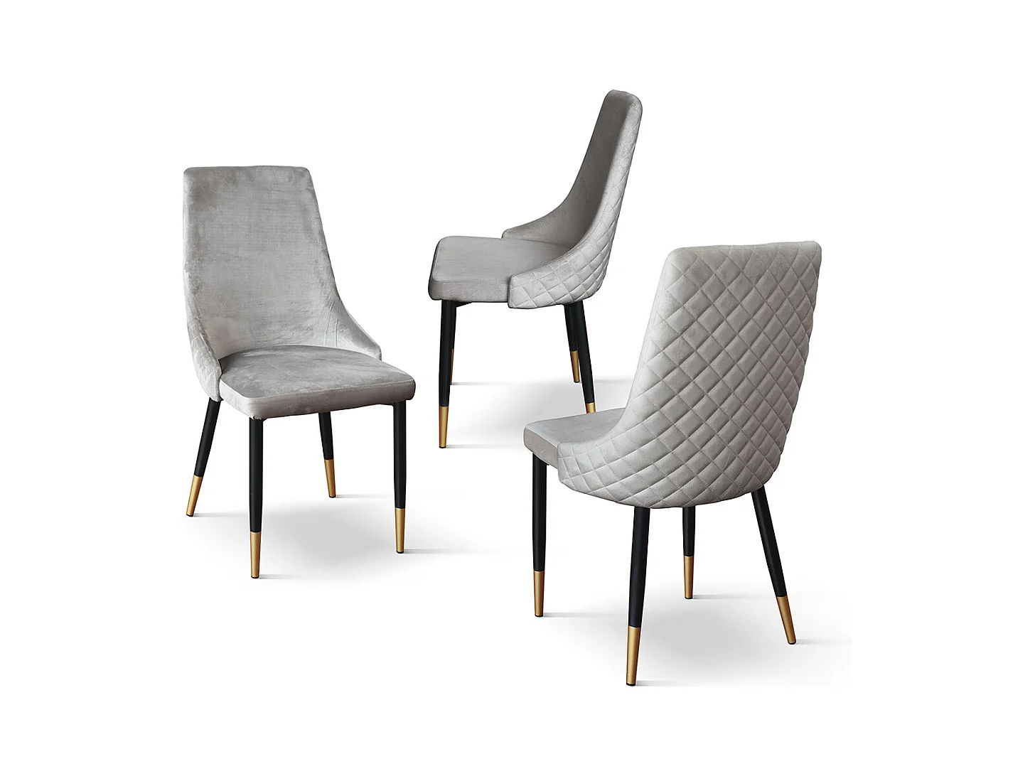 Sedia Cinzia set da 4 sedie grigio