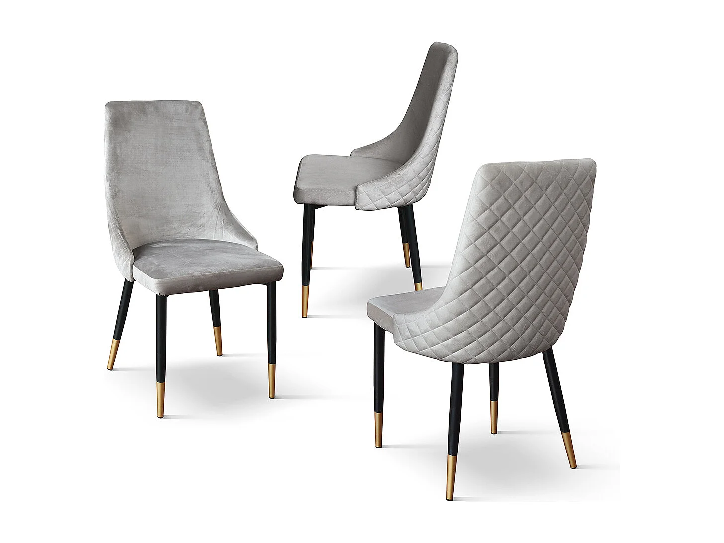 Sedia Cinzia set da 4 sedie grigio