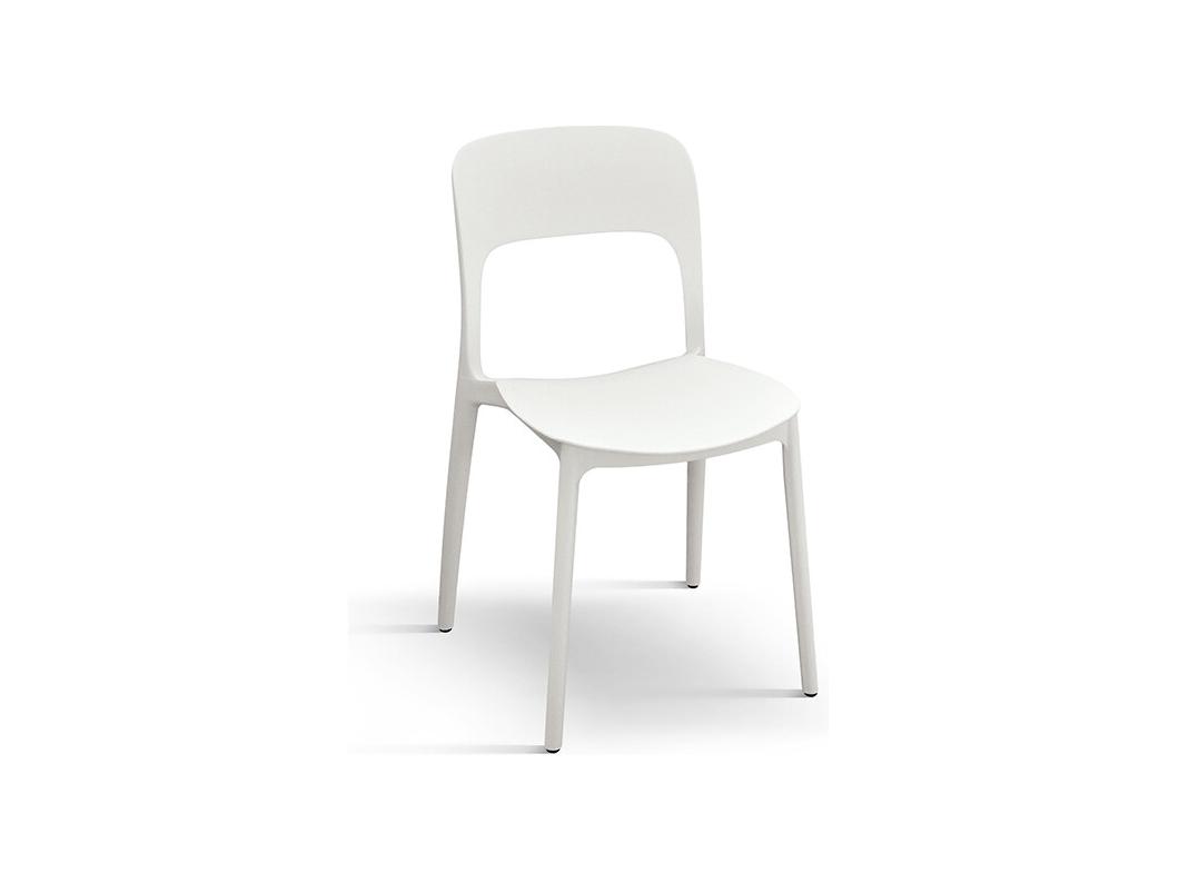 Sedia Luana set da 4 sedie bianco in polipropilene