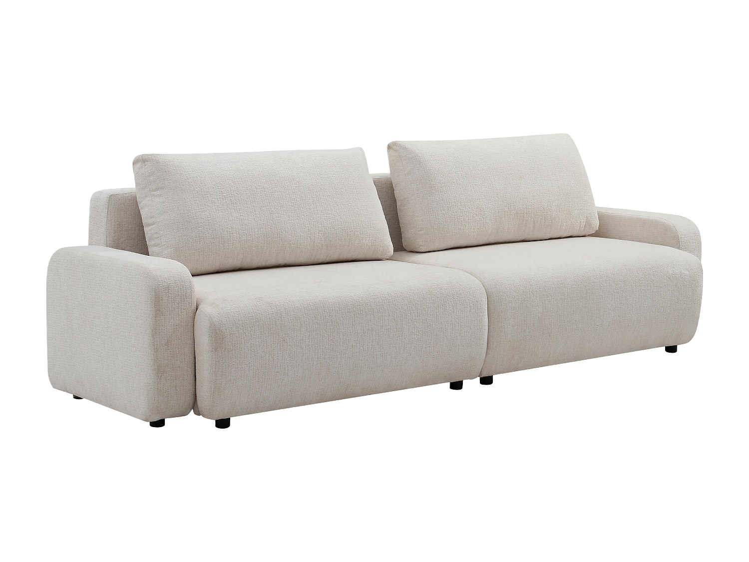 4-Sitzer Schlafsofa - Chenille-Stoff - Beige - YOKIRA günstig online kaufen
