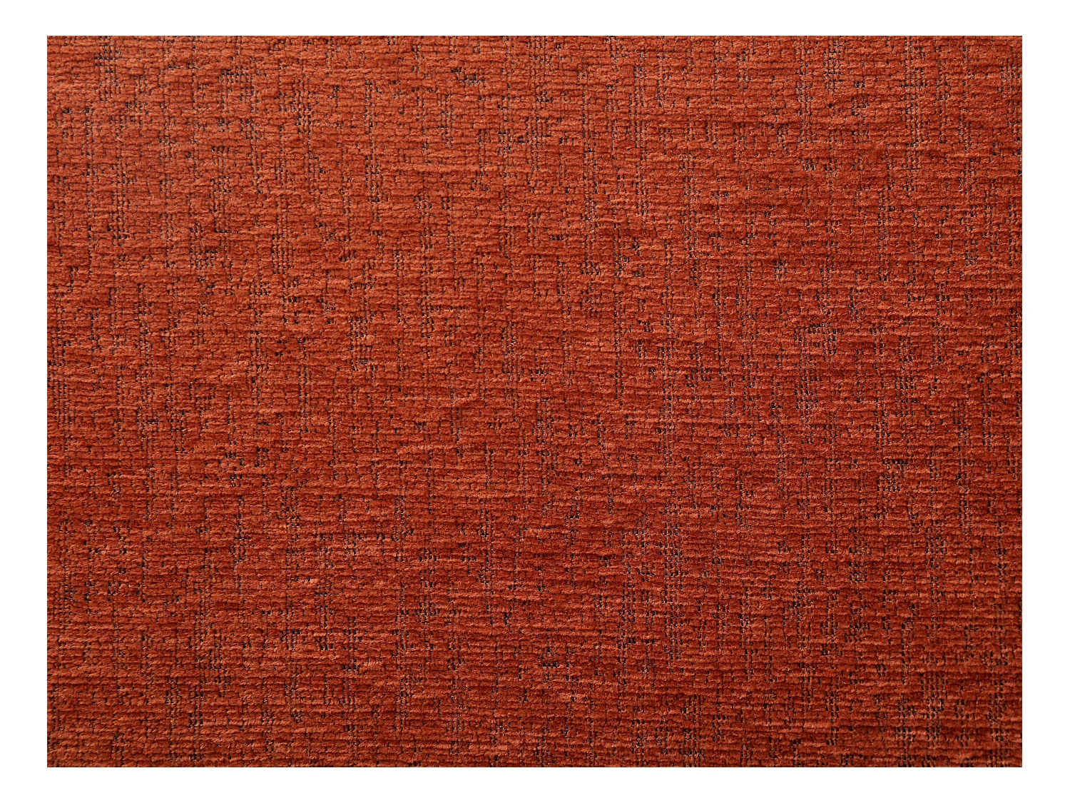 Canapé 4 places convertible en tissu chenille terracotta YOKIRA