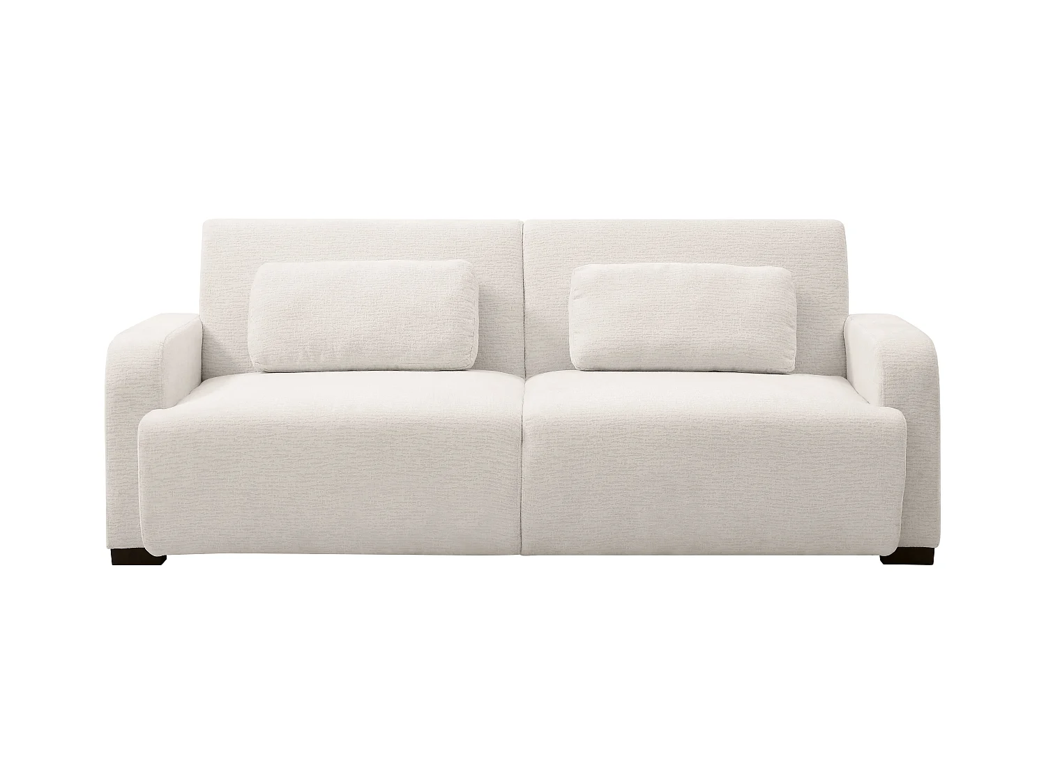 3-seters sovesofa med klikk-klakk mekanisme i beige chenille stoff LOMARIO