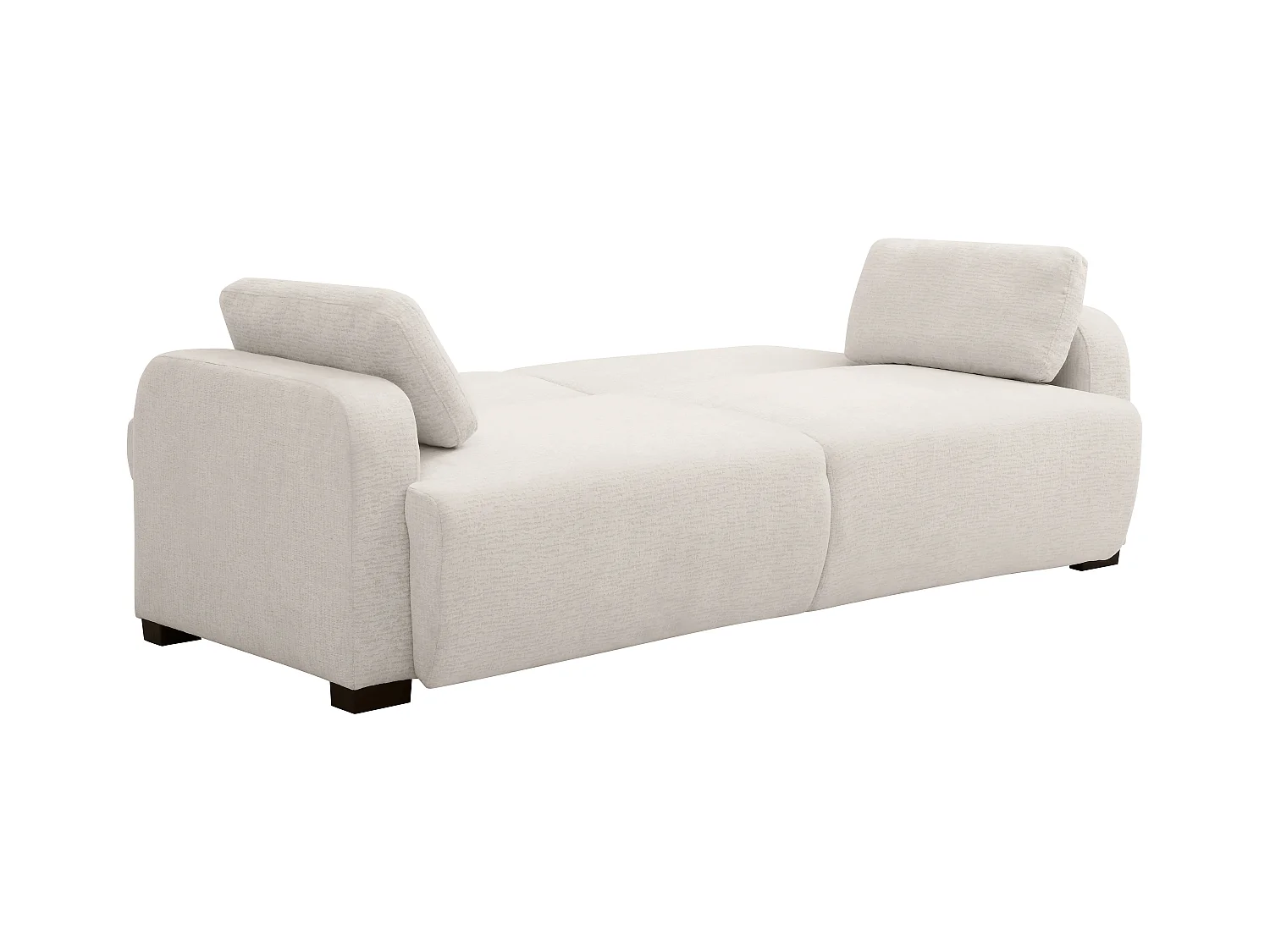 3-seters sovesofa med klikk-klakk mekanisme i beige chenille stoff LOMARIO