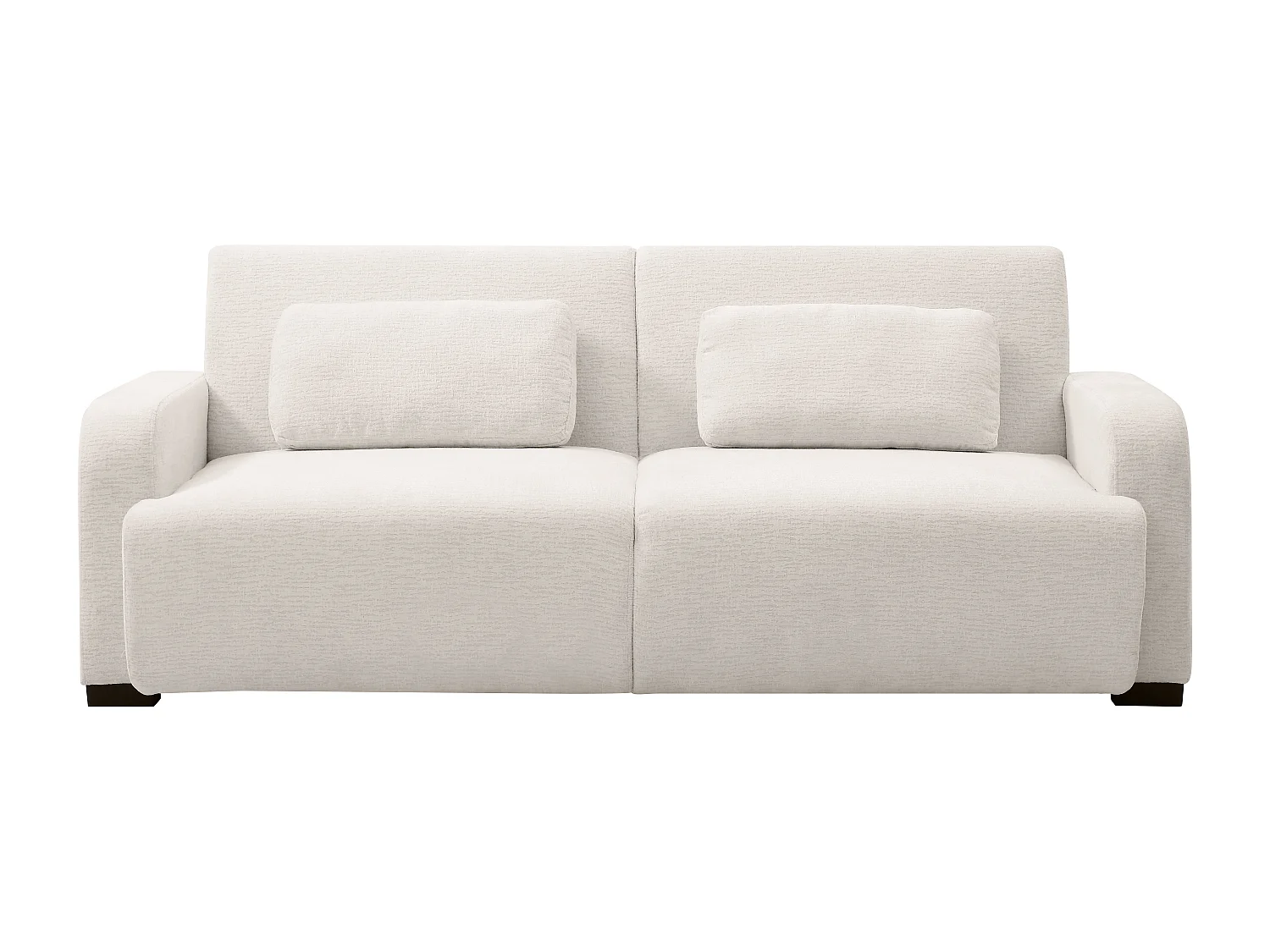 3-seters sovesofa med klikk-klakk mekanisme i beige chenille stoff LOMARIO