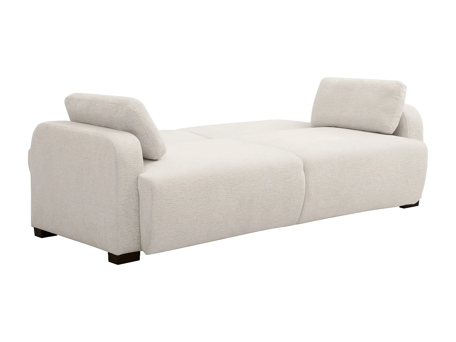3-seters sovesofa med klikk-klakk mekanisme i beige chenille stoff LOMARIO