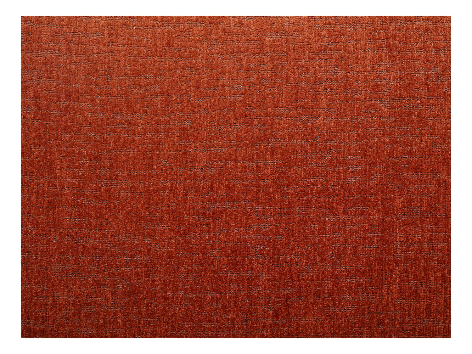 Canapé 3 places convertible clic-clac en tissu chenille terracotta LOMARIO