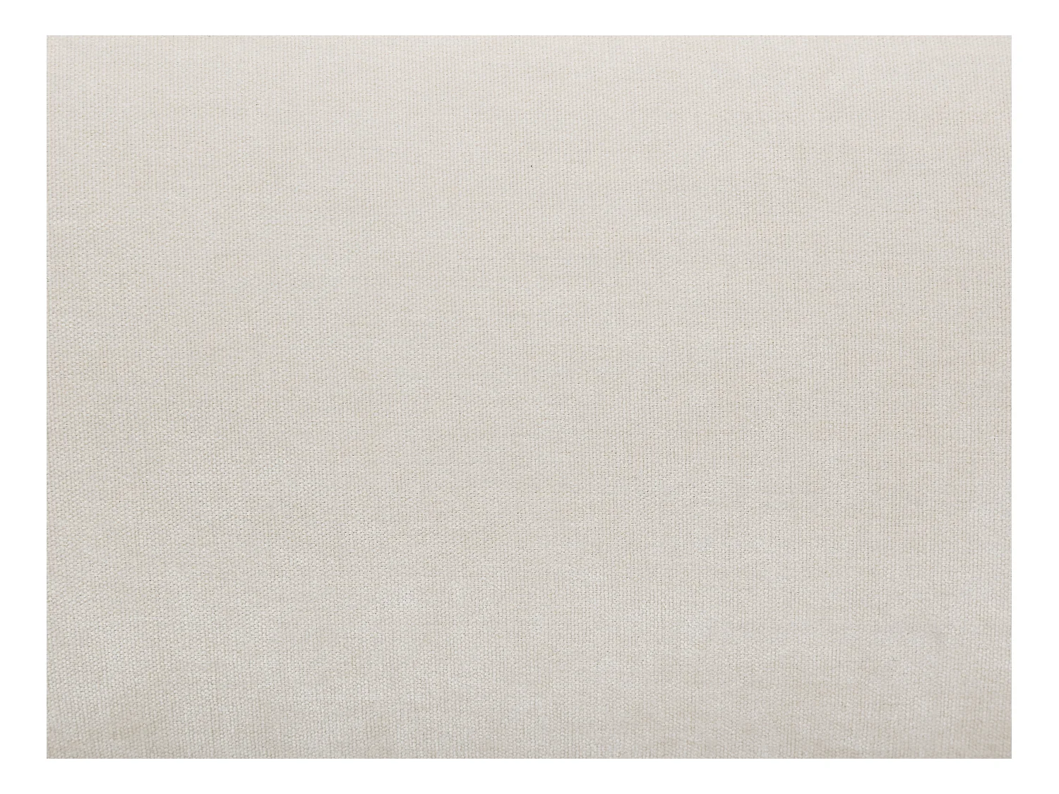 Slaapbank met hoek rechts en poef in beige stof - BALOTIA