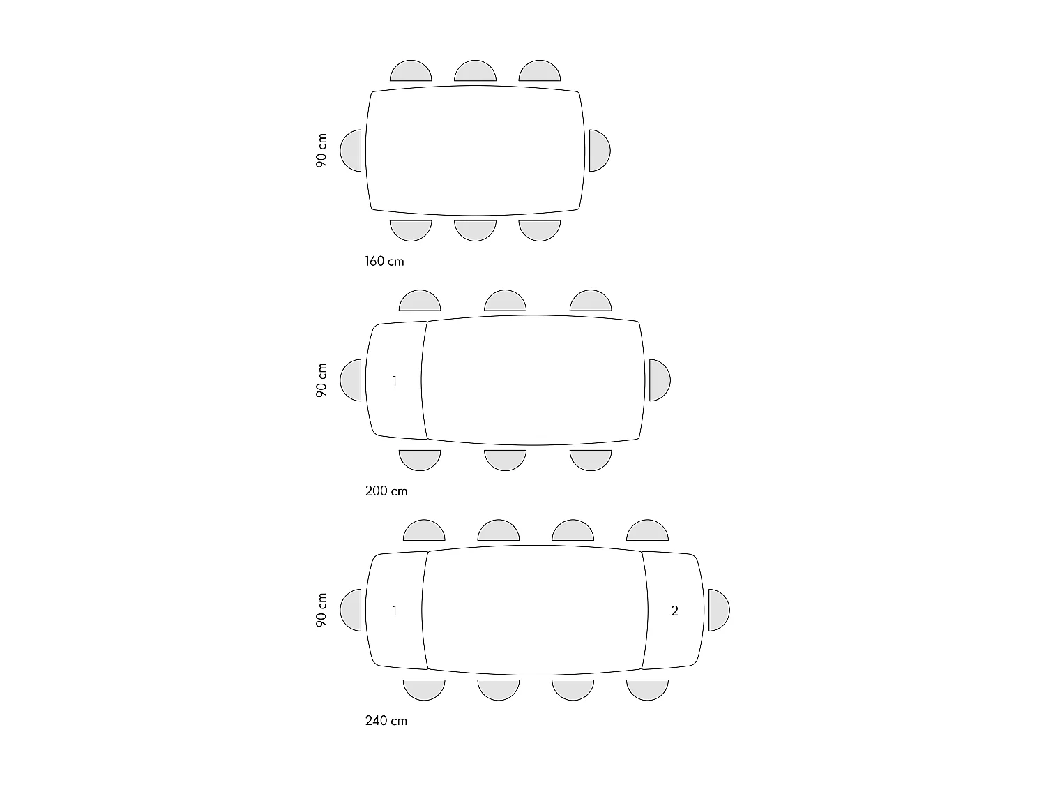 Tavolo allungabile Daniele,Piano in ceramica matt golden nero, gambe in metallo bronzo a X, 160x90 cm