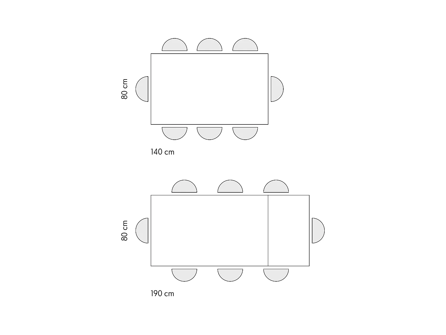 Tavolo allungabile Lara, Top nobilitato, Base Metallo,Made in Italy, Basamento nero, Grigio cemento, 140x80x75 cm