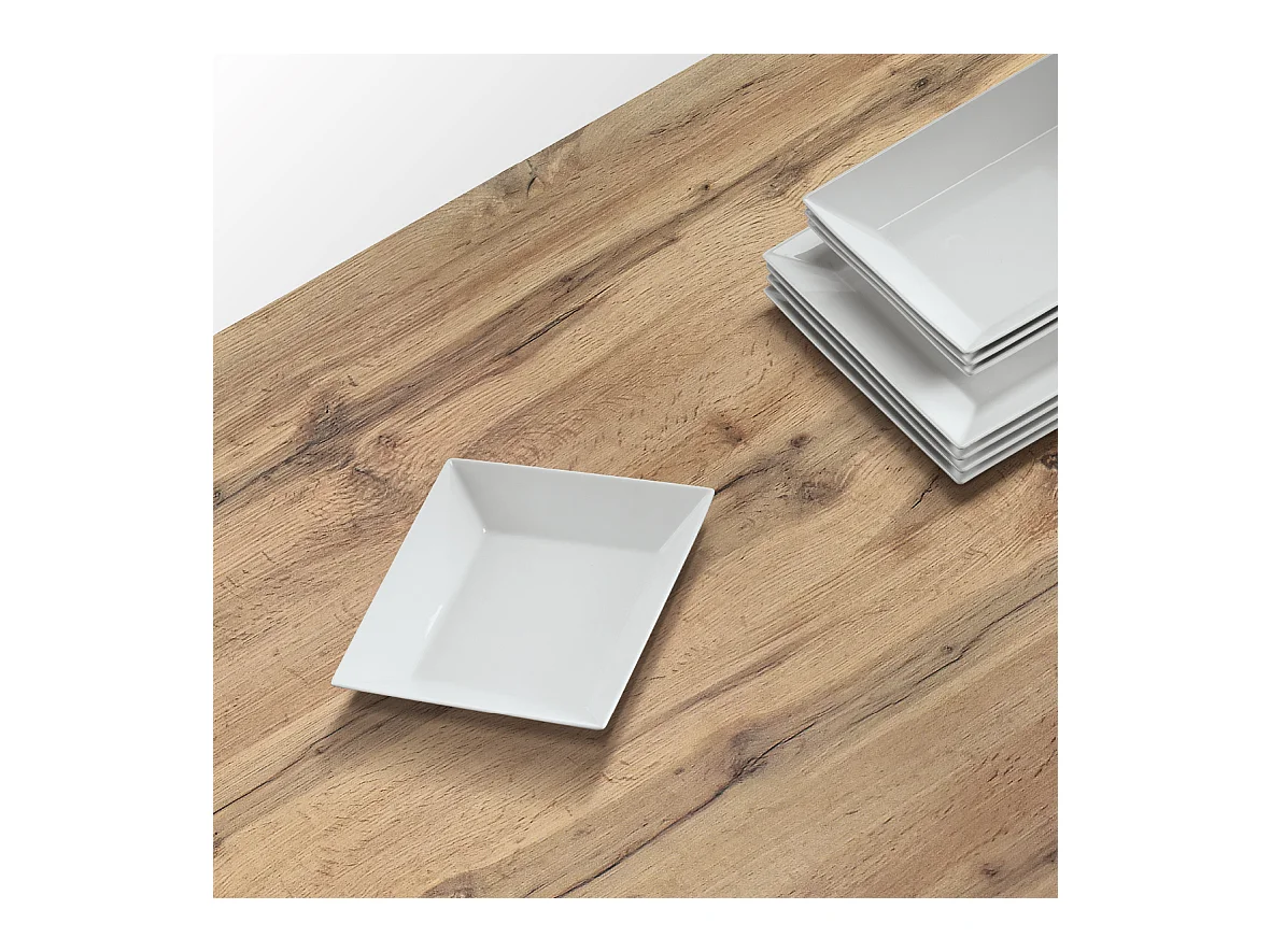 Tavolo allungabile Tommaso da 110 a 190 basamento bianco