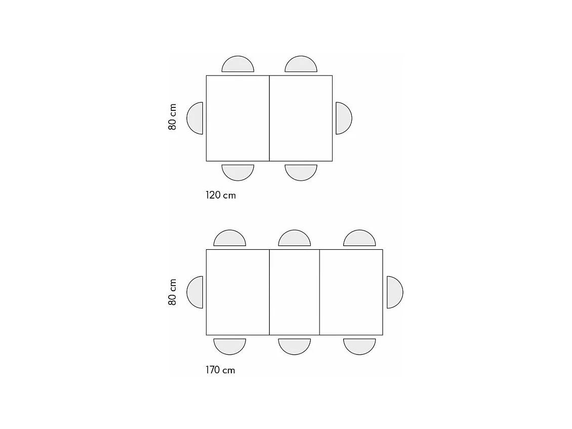 Tavolo allungabile Adriana, Piano Rovere Base Bianca, Nobilitato melaminico, Made in Italy, da 120 a 170 cm