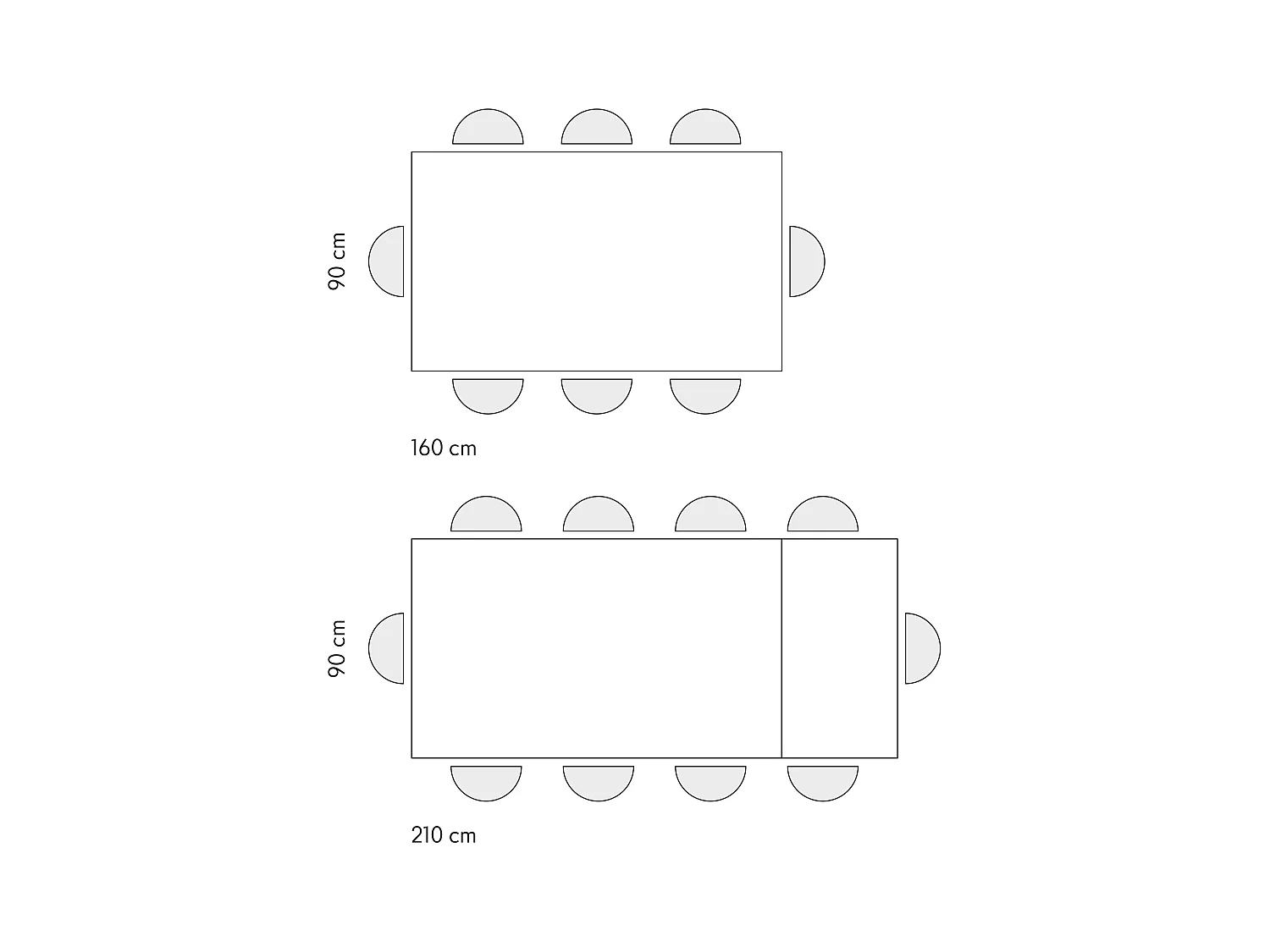 Tavolo Allungabile Claudia, Gambe Incrociate, Made in Italy, Basamento Nero, Bianco Frassinato, 160x90x76 cm
