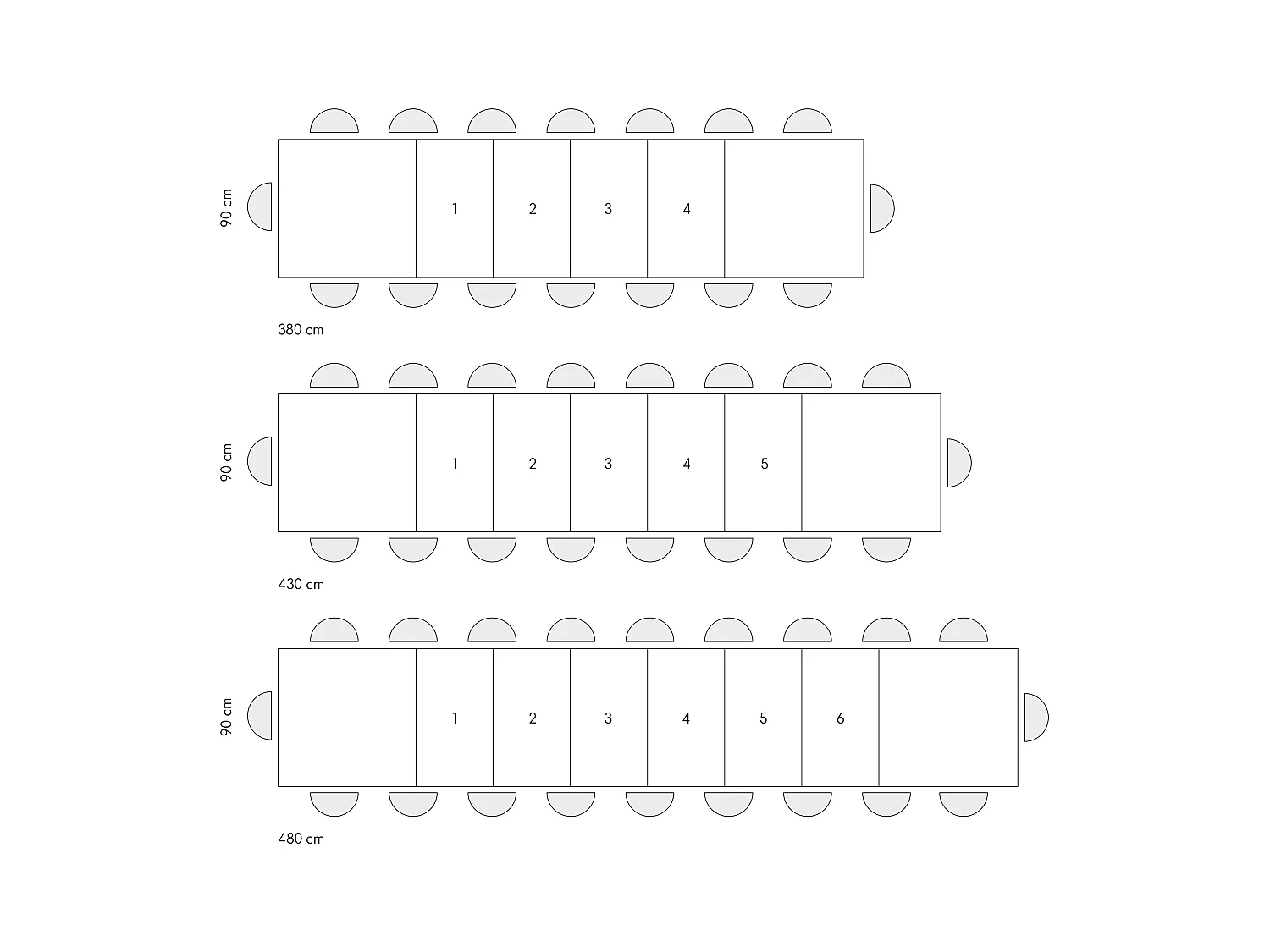 Tavolo allungabile Roberta, Rovere Rustico, Nobilitato melaminico,Gambe in MDF nere a X, da 180 a 480 cm,Made in Italy