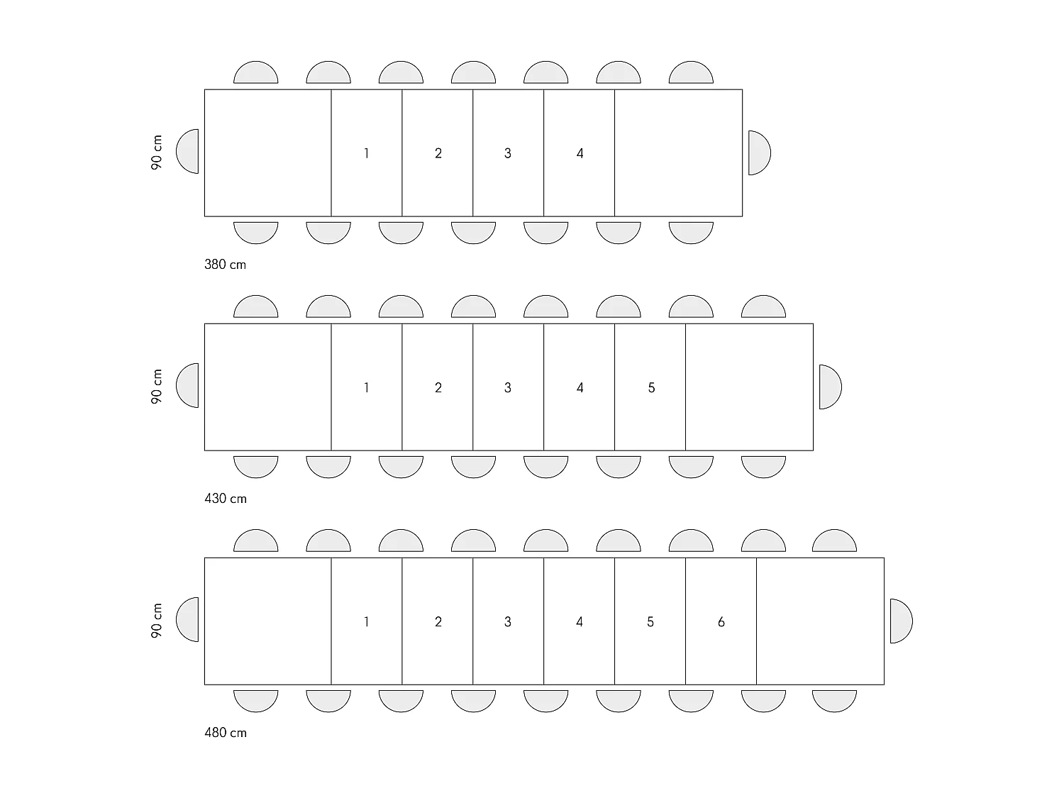 Tavolo allungabile Roberta, Rovere Rustico, Nobilitato melaminico,Gambe in MDF nere a X, da 180 a 480 cm,Made in Italy