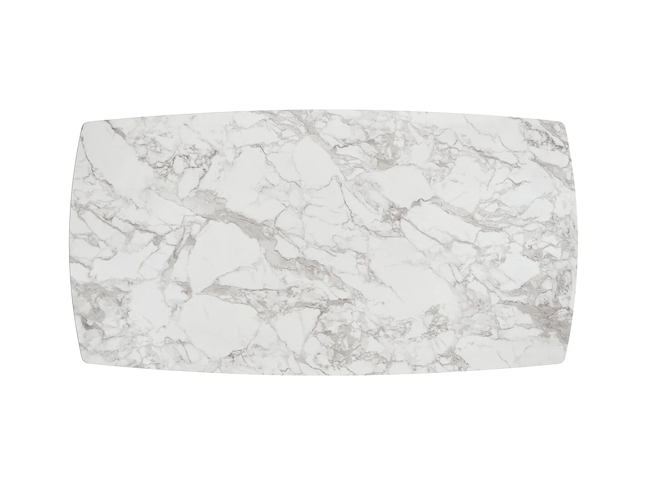 Tavolo allungabile Adamo,Piano in ceramica bianco arabesco, gambe in metallo bronzo a X, 180x90 cm