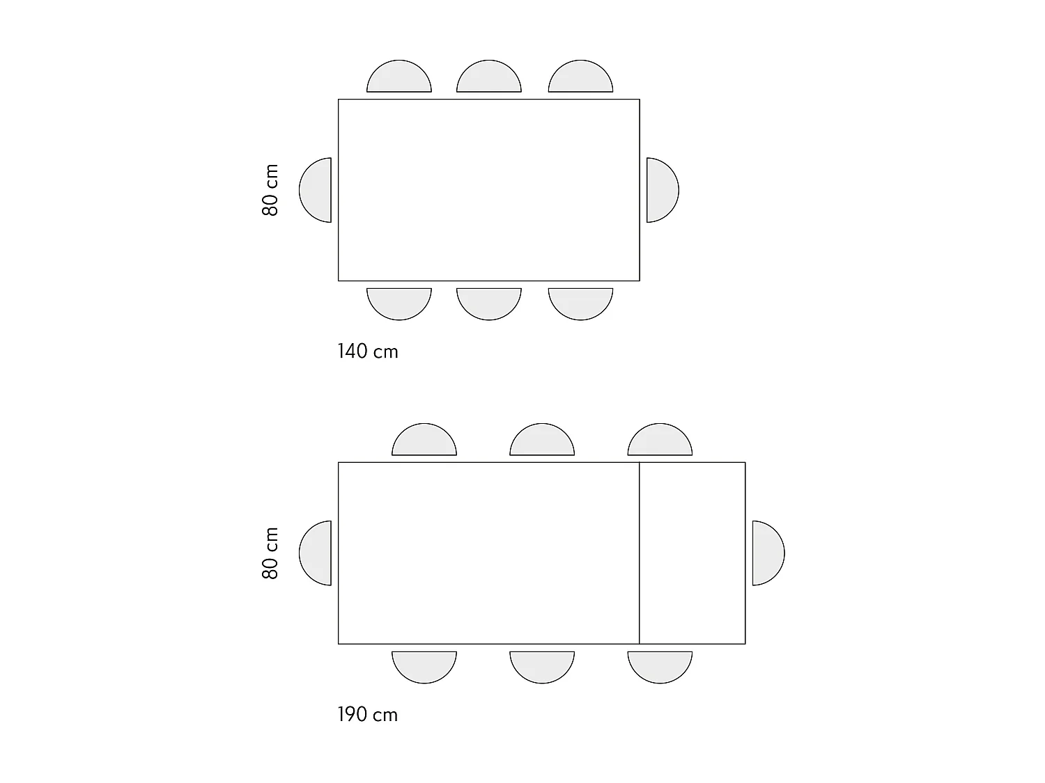 Tavolo Allungabile Debora, Gambe Incrociate, Made in Italy, Basamento Nero, Bianco Frassinato, 140x80x76 cm